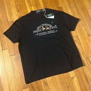 Polo by Ralph Lauren Black Sportsman Graphic Tee